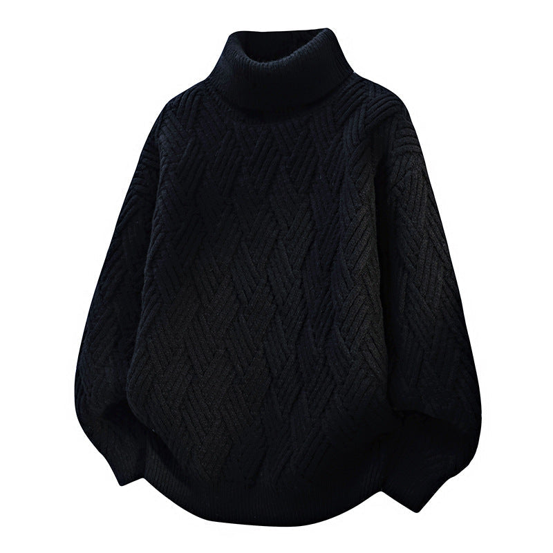 Damen Oversized Rollkragenpullover mit strukturiertem Zopfmuster Berg-Feldt
