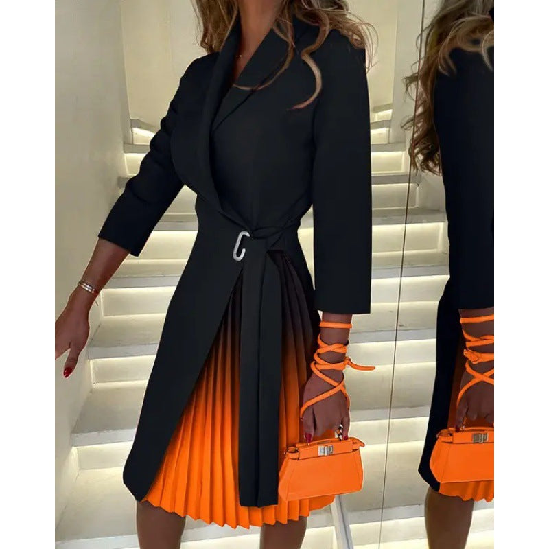 Robe Midi Plissée Élégante Berg-Feldt pour Femme