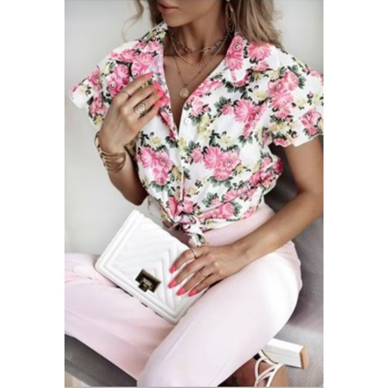 Chemisier fleuri boutonné pour femme de berg-feldt