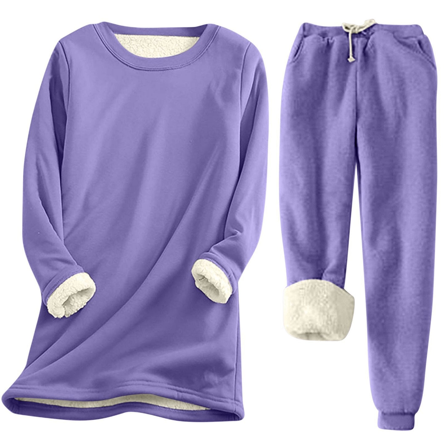 Damen Freizeit Sweatshirt-Set mit kuscheligem Innenfutter und lässiger Passform Berg-Feldt