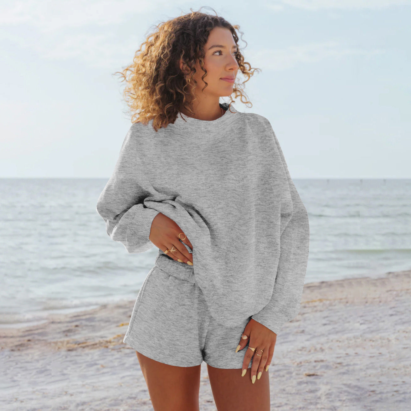Sweat-shirt oversize à manches raglan Berg-Feldt pour femme