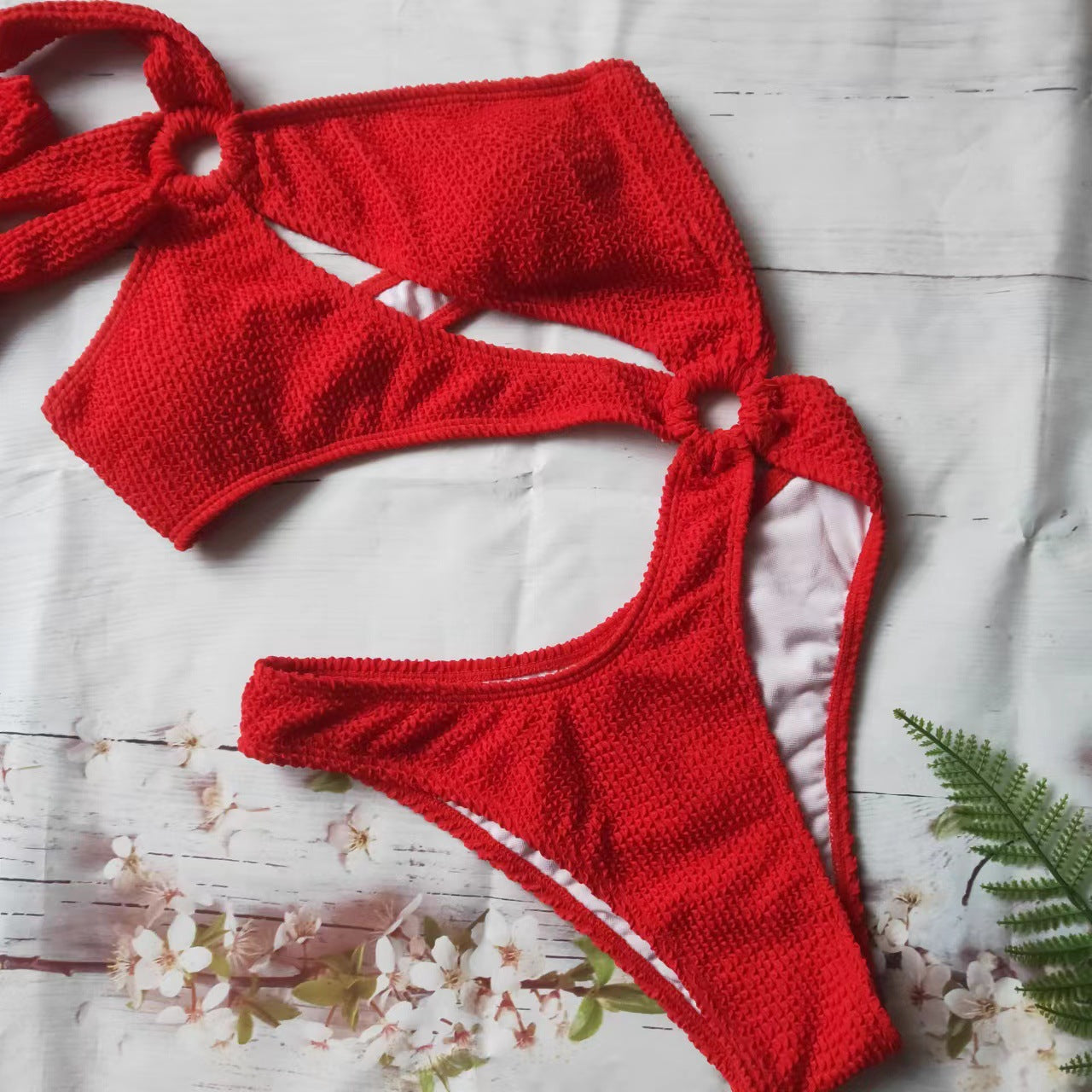 Women's High-Cut One-Shoulder Bikini Set berg-feldt