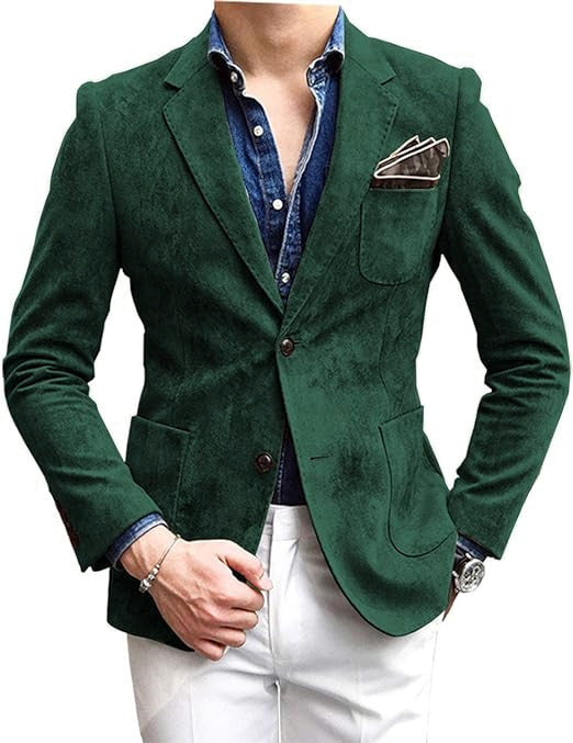 Herren eleganter Samtblazer mit modernem Schnitt und edlen Details Berg-Feldt