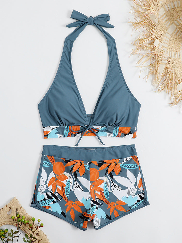 Ensemble bikini pour femme, haut réglable et bas imprimé mode, berg-feldt