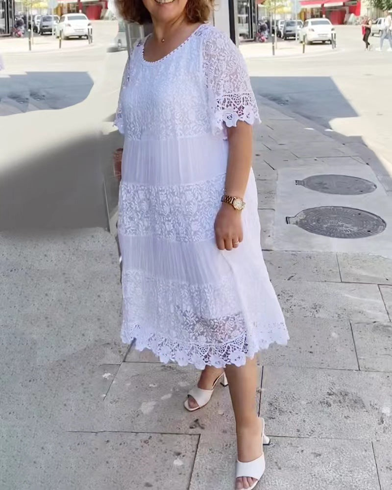 Berg-Feldt Robe longue en dentelle pour femme