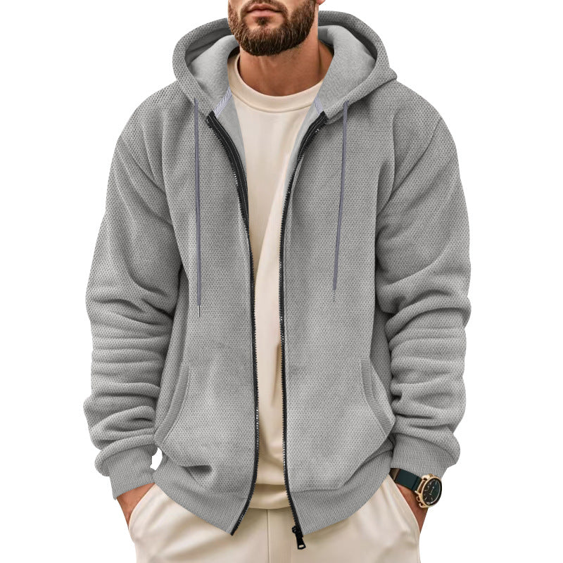 Herren Sportliche Kapuzenjacke mit innovativer Struktur Berg-Feldt