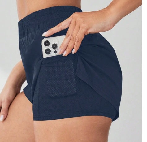 Women's Active Running Shorts with Secure Pocket by Berg-Feldt