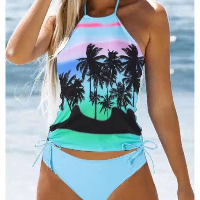 Ensemble de tankini de sport pour femme avec décolleté réglable et laçage latéral de berg-feldt
