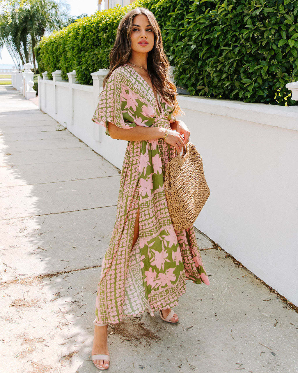 Robe longue vaporeuse et fleurie pour femme de berg-feldt