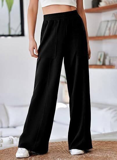 Damen Pantalon décontracté et élégant avec taille élastique et poches pratiques Berg-Feldt