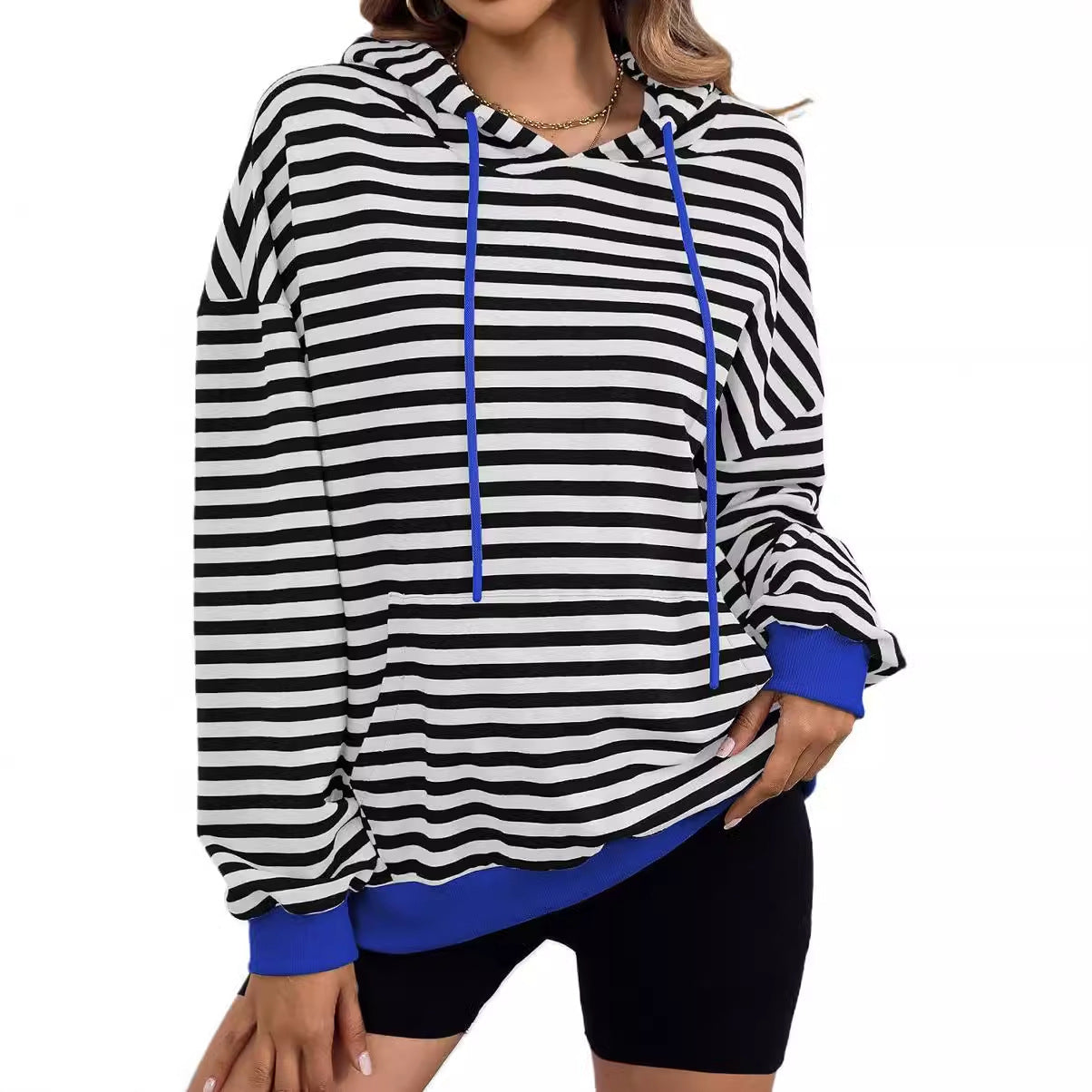 Damen Hoodie décontracté à rayures colorées Berg-Feldt