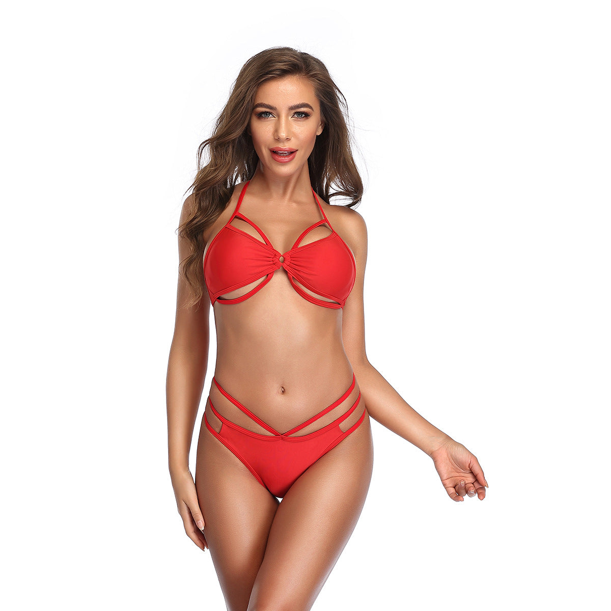 Ensemble bikini femme avec découpes et bretelles berg-feldt