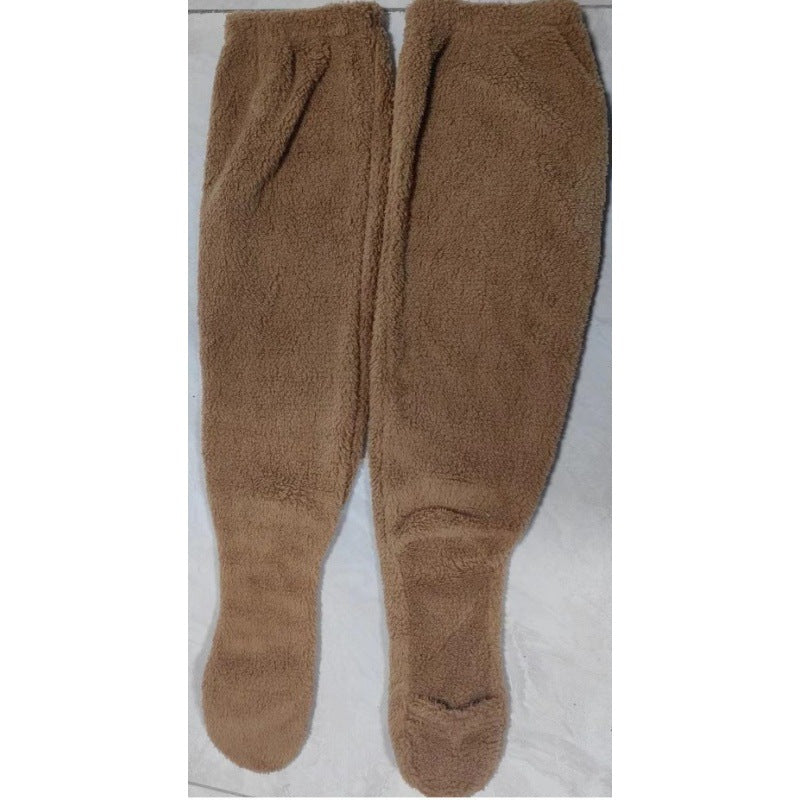 Chaussettes montantes en polaire douillette pour femme Berg-Feldt