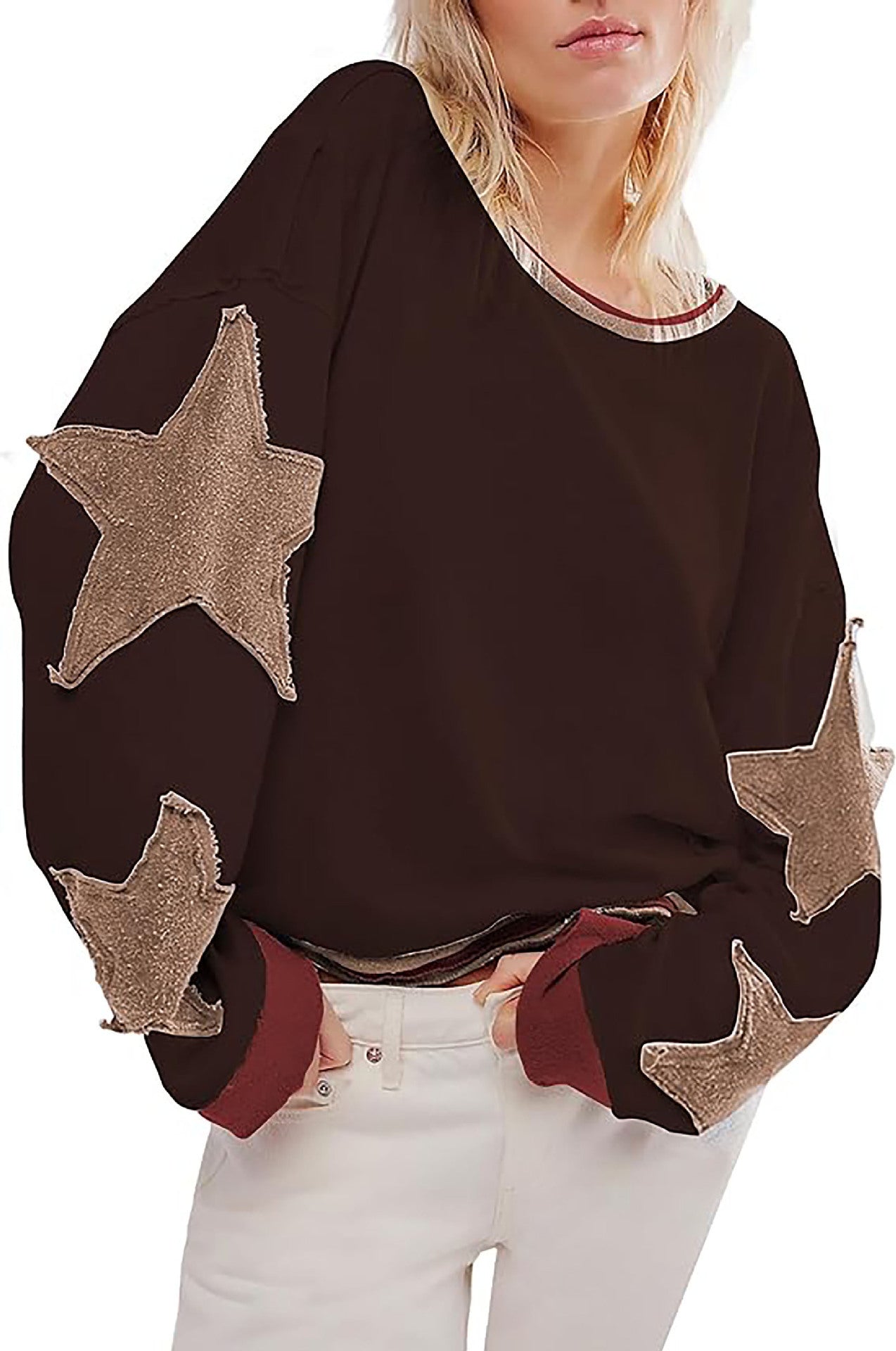 Pull décontracté pour femme avec motif étoile Berg-Feldt