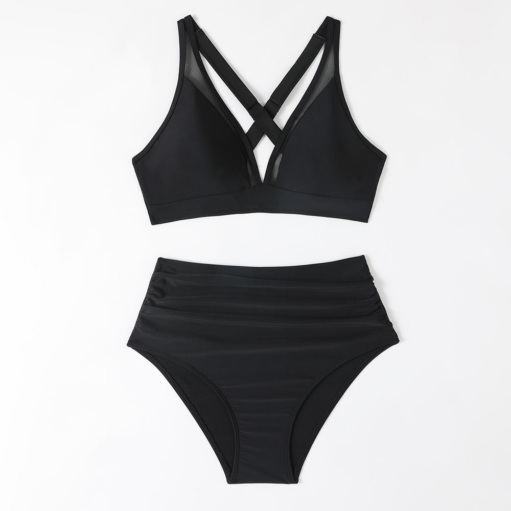 Ensemble de bikini taille haute sportif pour femme par berg-feldt