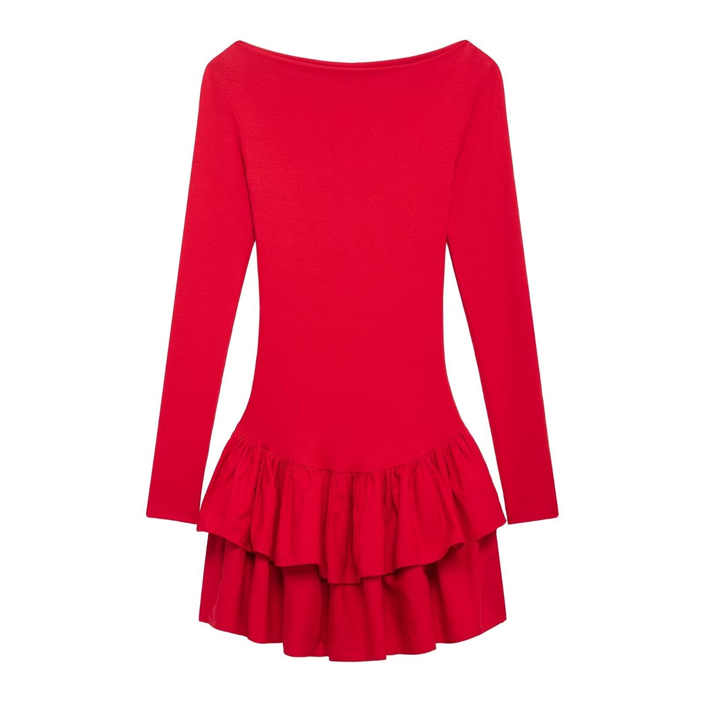 Robe à manches longues et ourlet volanté Berg-Feldt pour femme