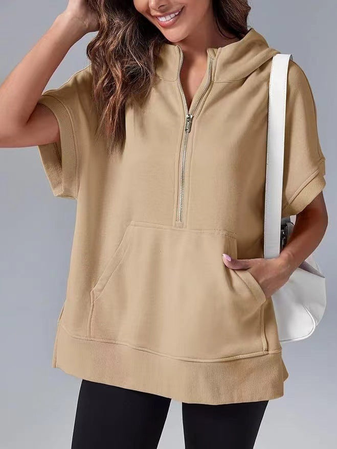 Women's Lightweight Half-Zip Hoodie with Pockets Berg-Feldt