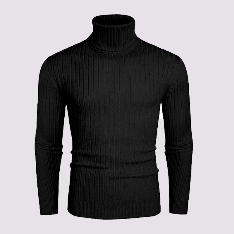 Herren Rollkragenpullover aus hochwertigem Rippstrick Berg-Feldt