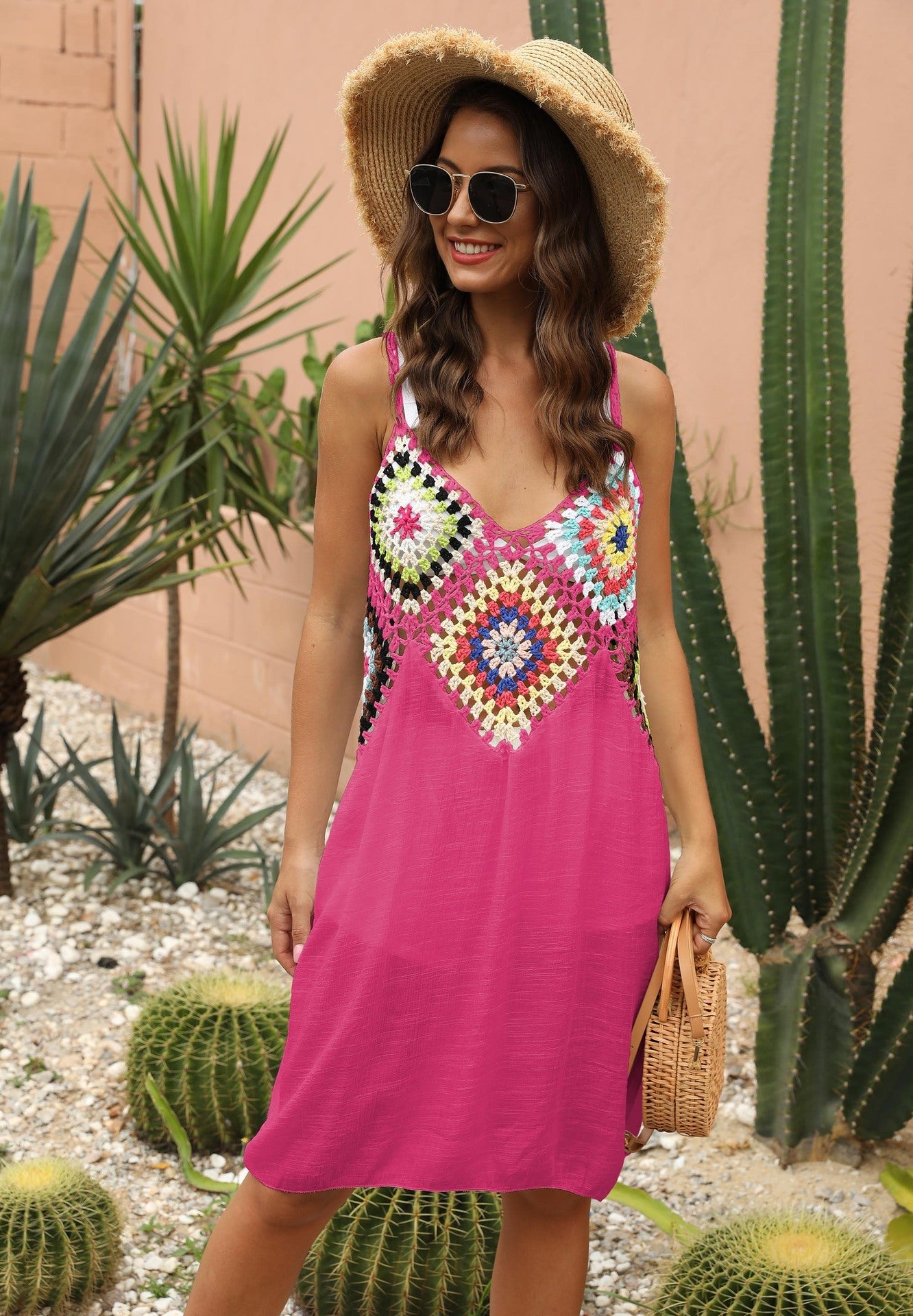 Robe à empiècements au crochet esprit bohème-chic par berg-feldt