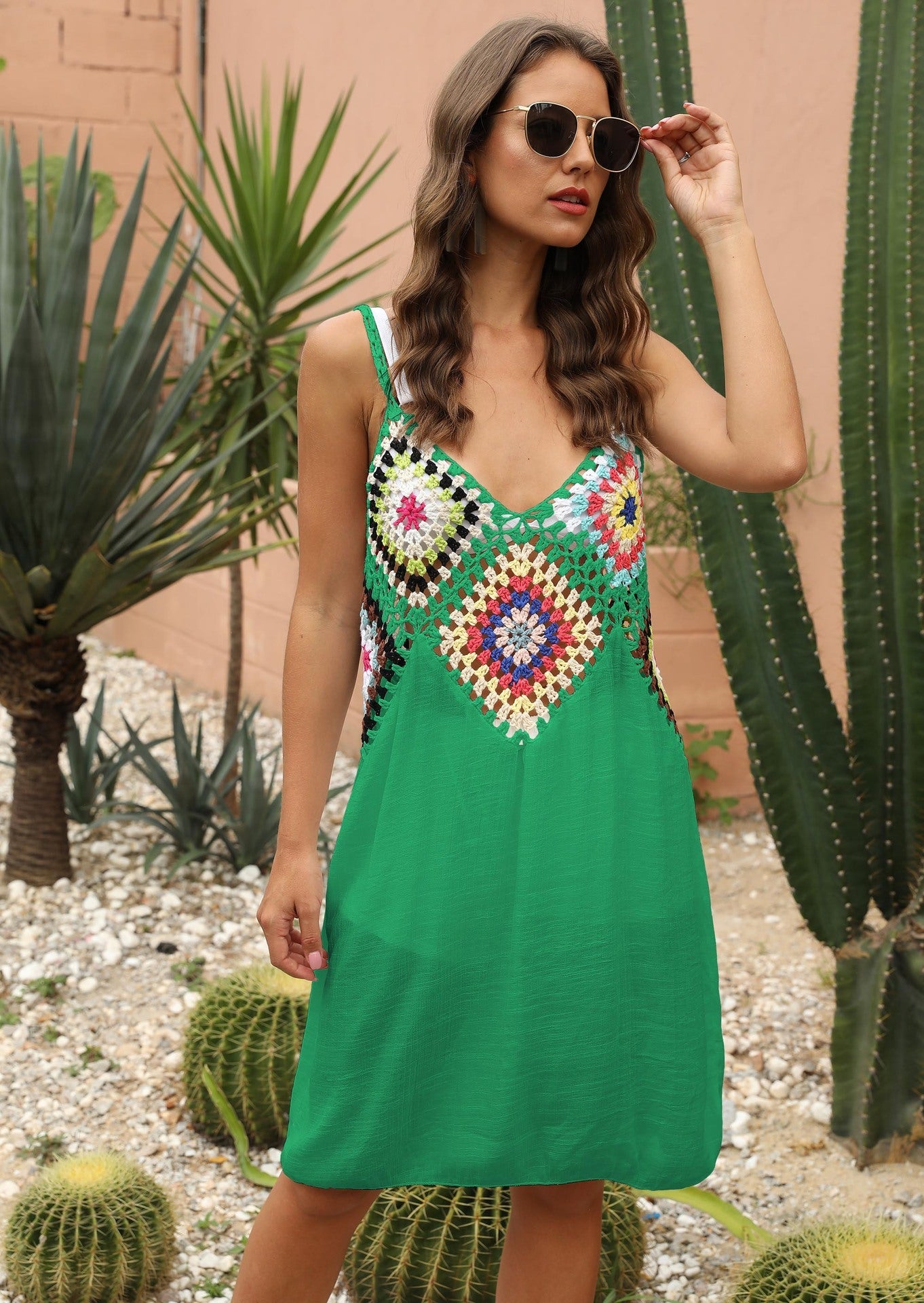 Robe à empiècements au crochet esprit bohème-chic par berg-feldt