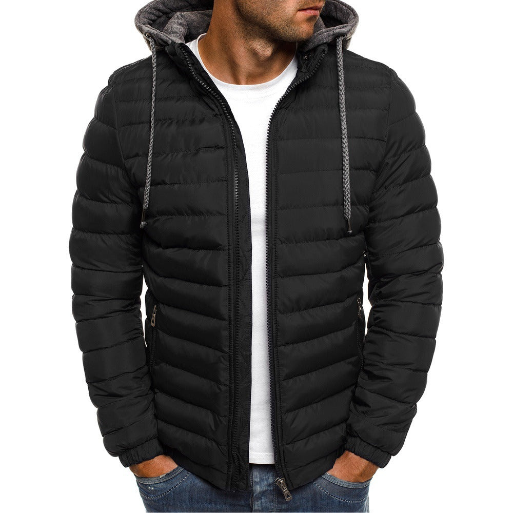 Doudoune de transition matelassée à capuche pour homme, au design sportif Berg-Feldt