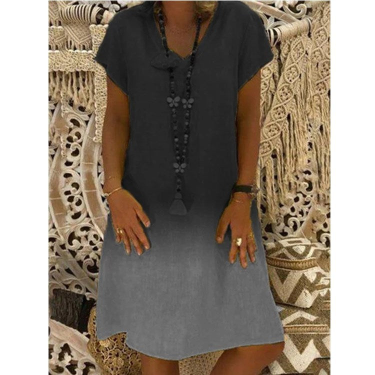 Elegantes Damen Sommerkleid im angesagten Ombre-Look mit bequemem Schnitt von berg-feldt