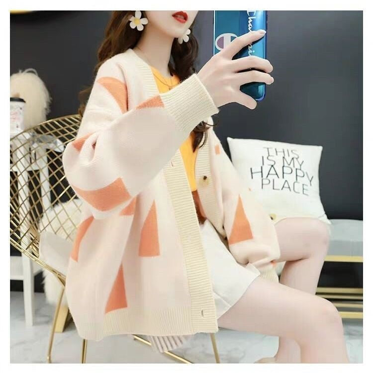 Cardigan décontracté pour femme avec motif intégral et boutons pratiques Berg-Feldt