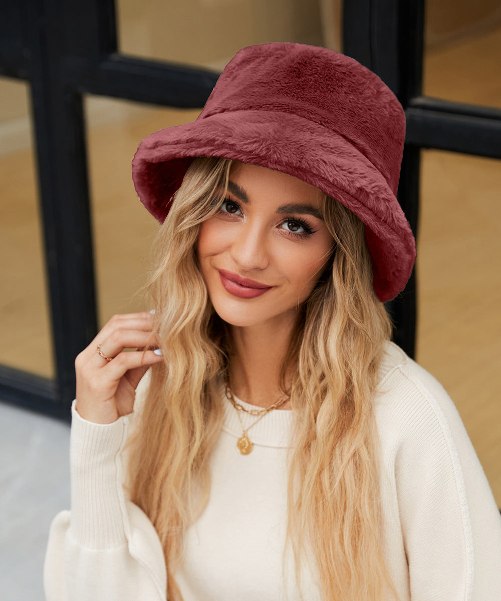 Chapeau douillet en peluche douce pour femme Berg-Feldt