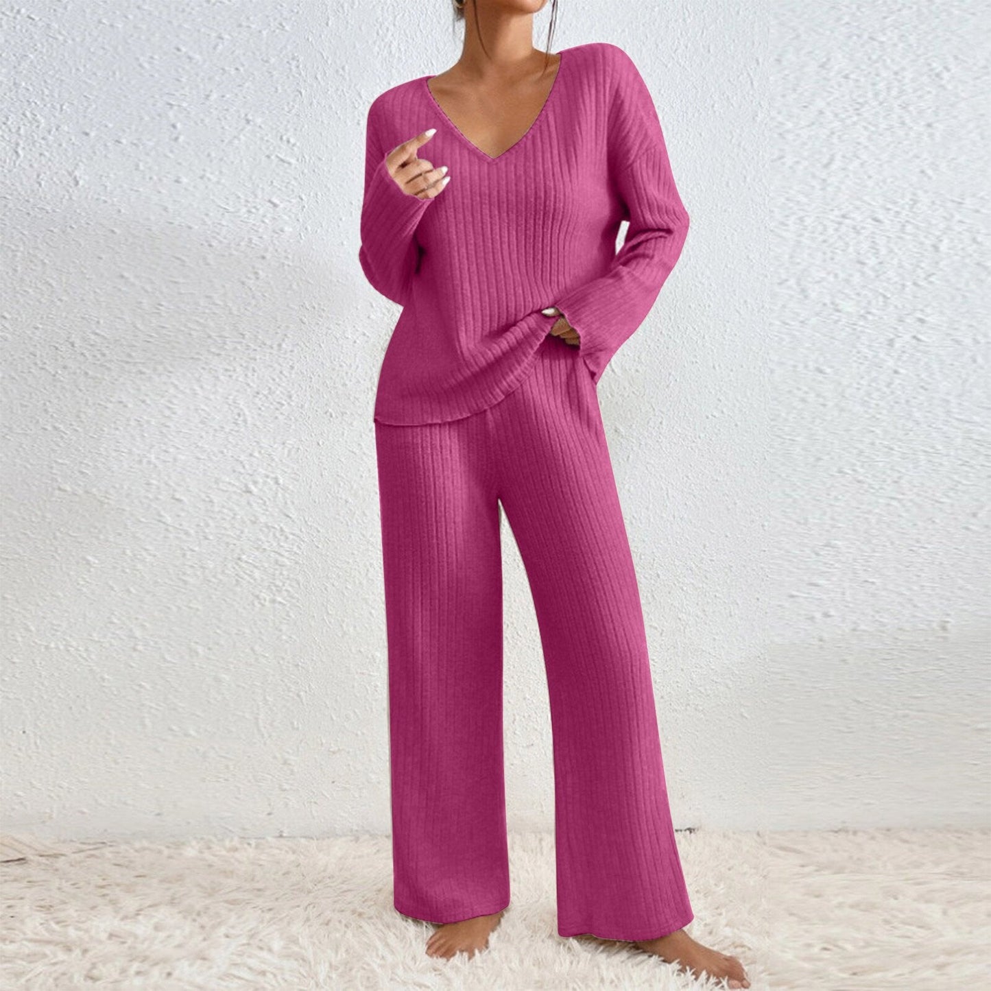 Ensemble de salon tricoté décontracté pour femme Berg-Feldt