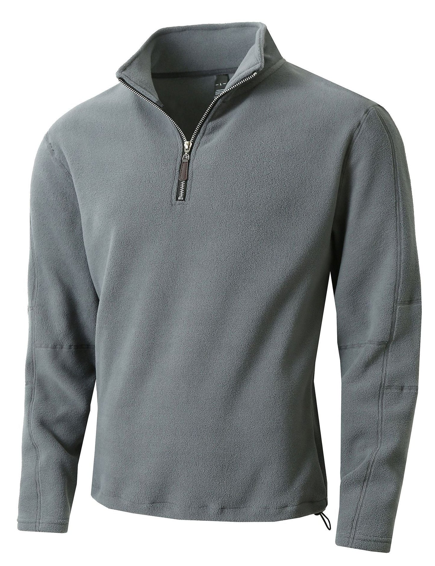 Herren Fleece-Pullover mit halblangem Reißverschluss und Stehkragen Berg-Feldt