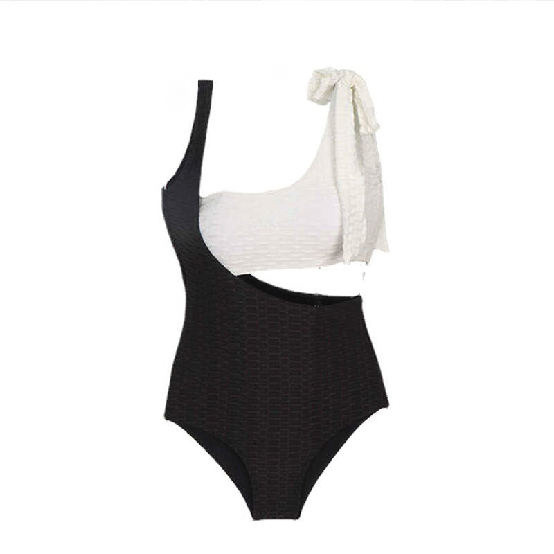 Berg-Feldt Damen Badeanzug, asymmetrisches Design