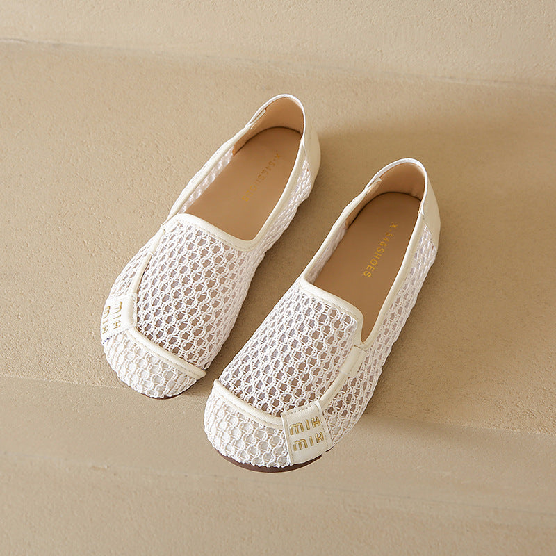 Bequeme Damen-Slipper aus Netzgewebe mit Fußbett von berg-feldt