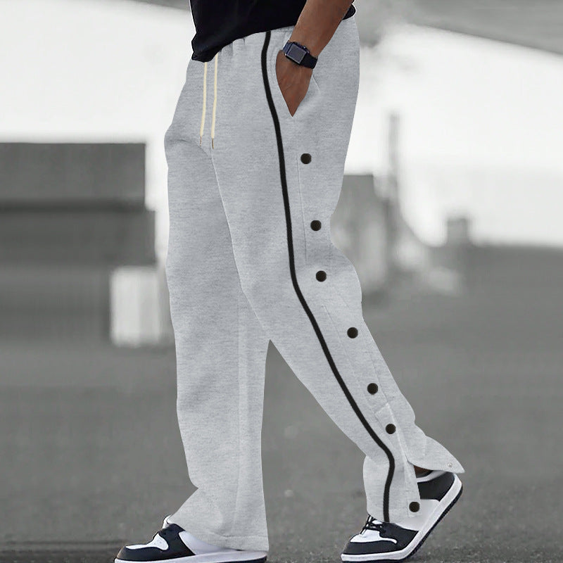 Pantalon de jogging ample sportif pour hommes avec boutons-pression Berg-Feldt
