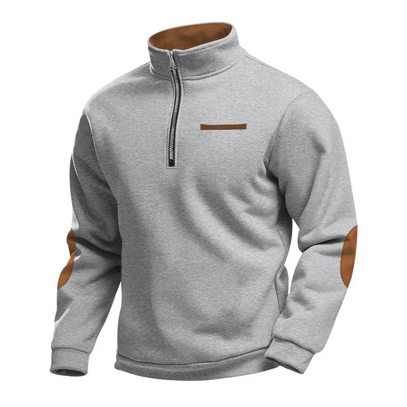 Sweatshirt col montant zippé de qualité supérieure pour homme Berg-Feldt