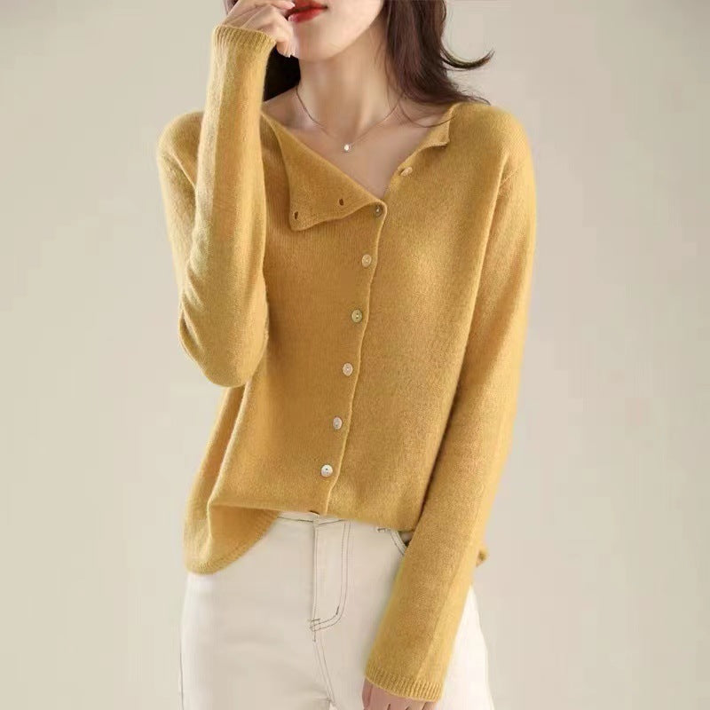 Berg-Feldt | Klassischer Langarmpullover mit Knöpfen