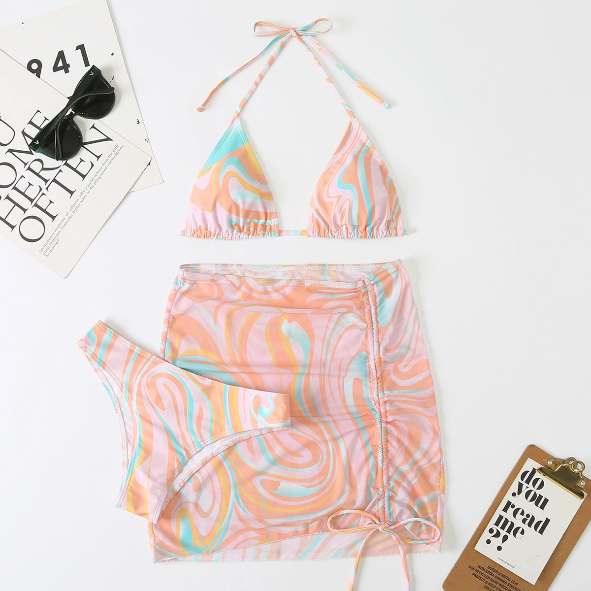 Maillot de bain deux pièces pour femme Berg-Feldt avec veste transparente