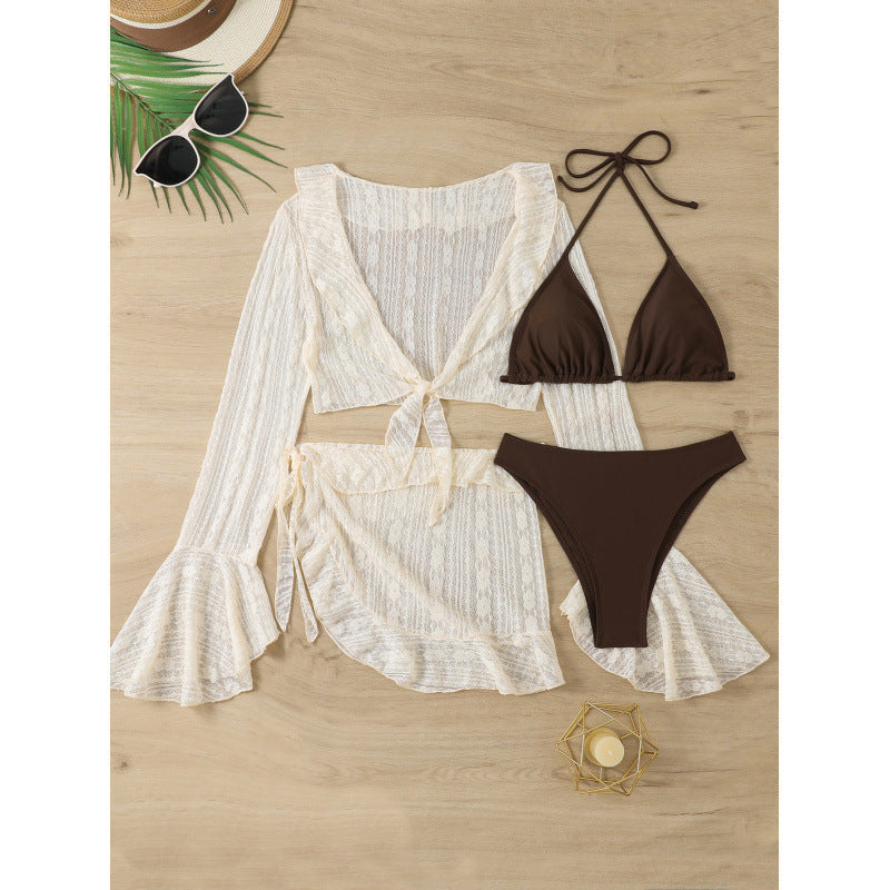Ensemble maillot de bain femme Berg-Feldt avec dentelle et volants