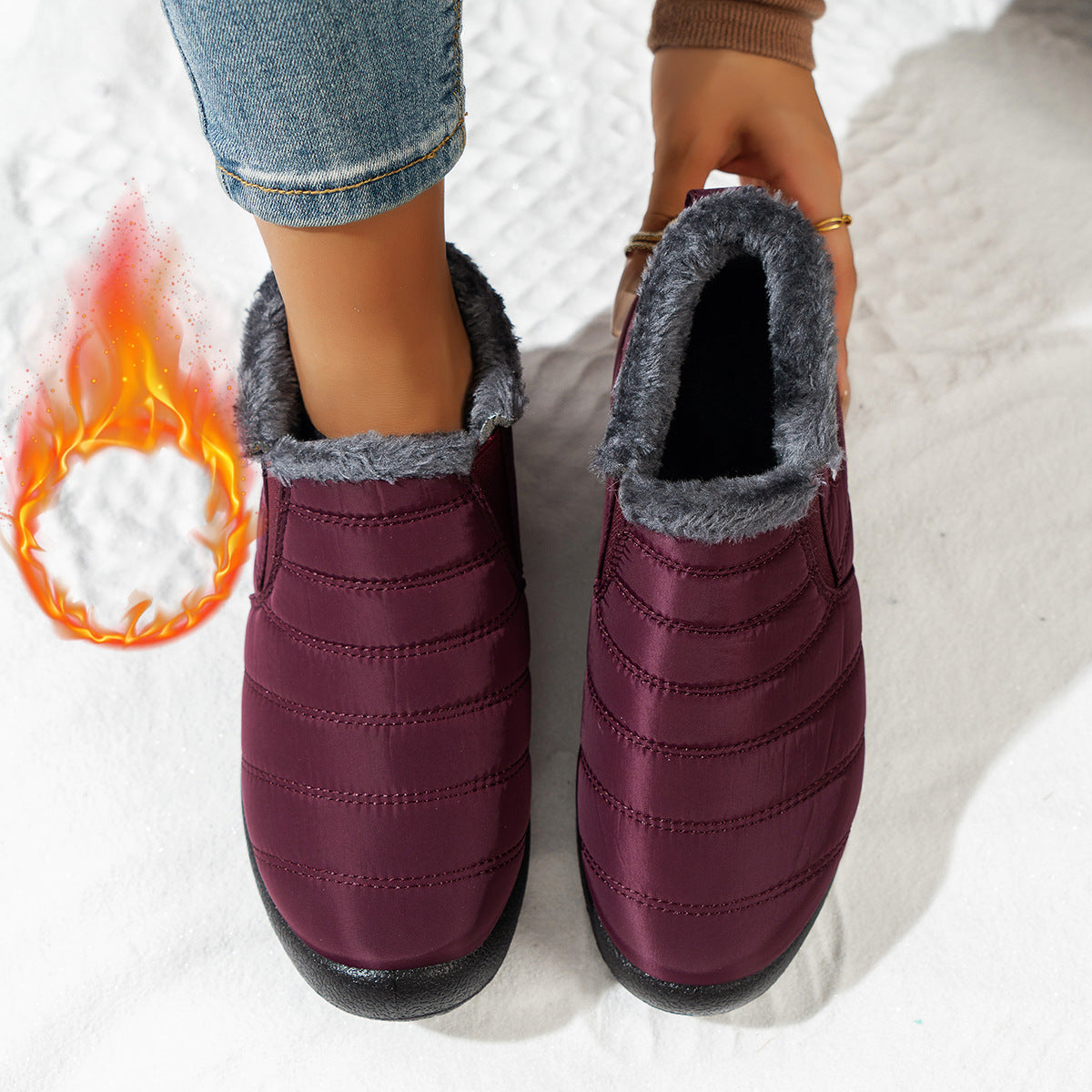Bottes d'hiver confortables pour femmes avec doublure douillette et semelle antidérapante Berg-Feldt