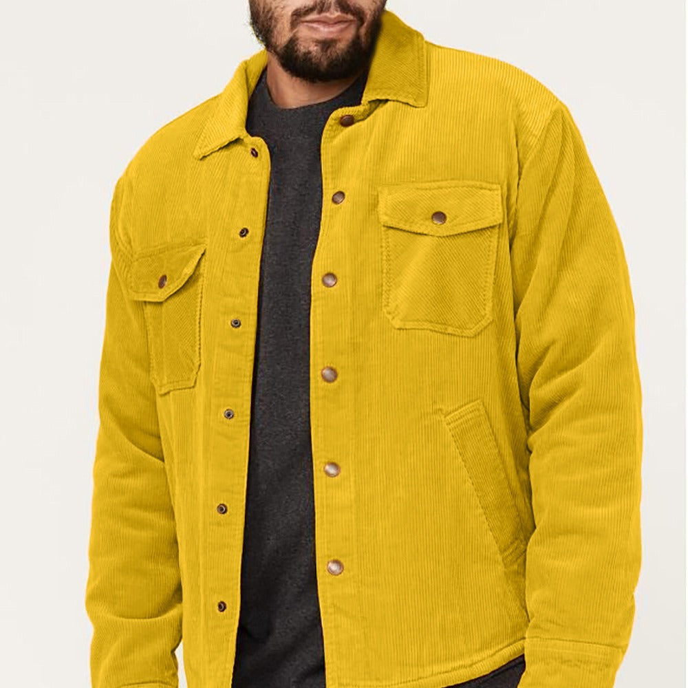 Veste décontractée en velours côtelé pour hommes avec poches pratiques sur la poitrine et sur les côtés Berg-Feldt
