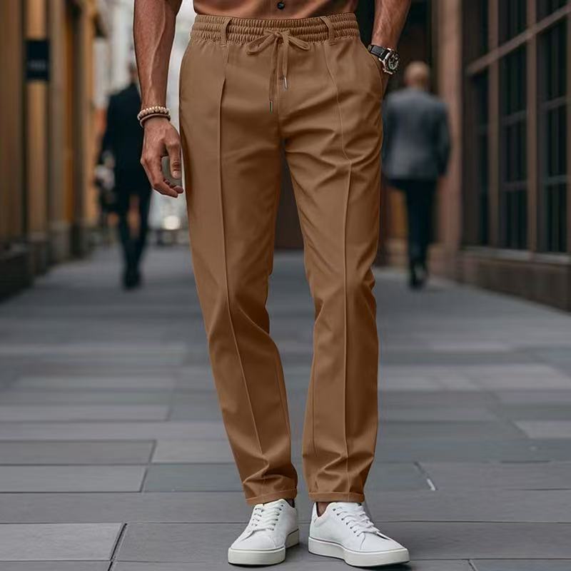 Pantalon décontracté élégant pour hommes avec taille élastique et poches latérales Berg-Feldt