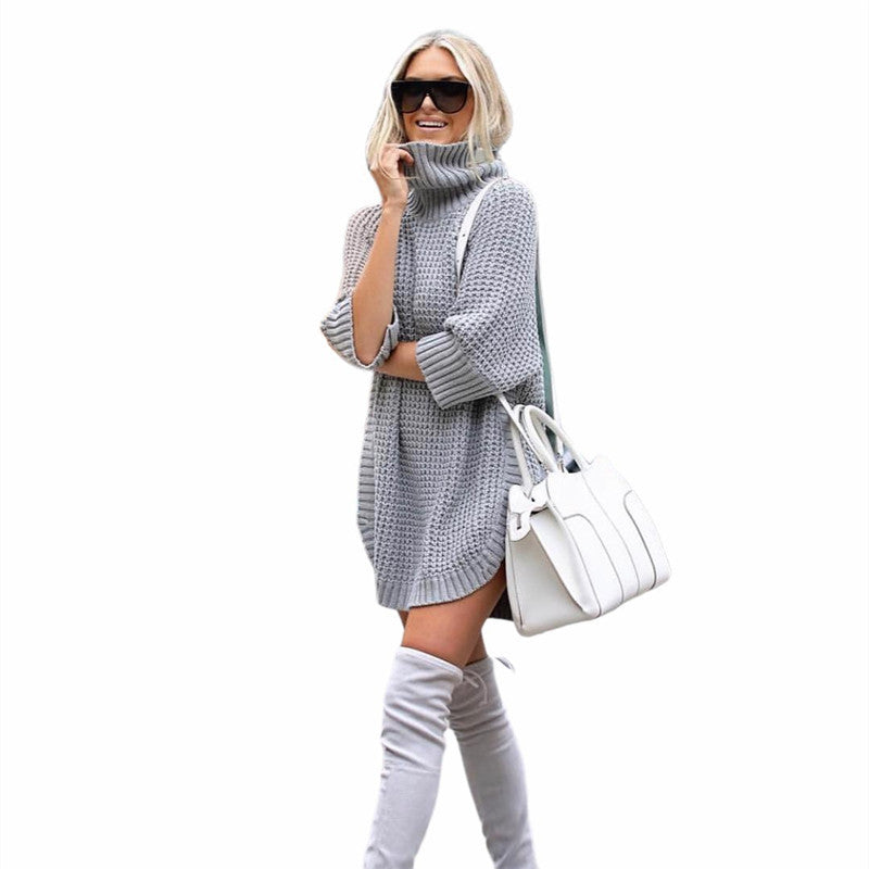 Robe Pull Femme à Col Roulé Berg-feldt