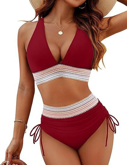 Ensemble de bikini dos nu taille haute Berg-Feldt pour femme