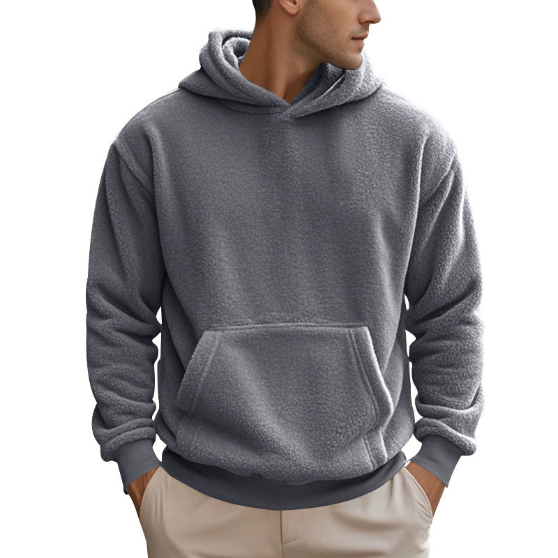 Herren Fleece Hoodie mit Kängurutasche und modernem Schnitt Berg-Feldt