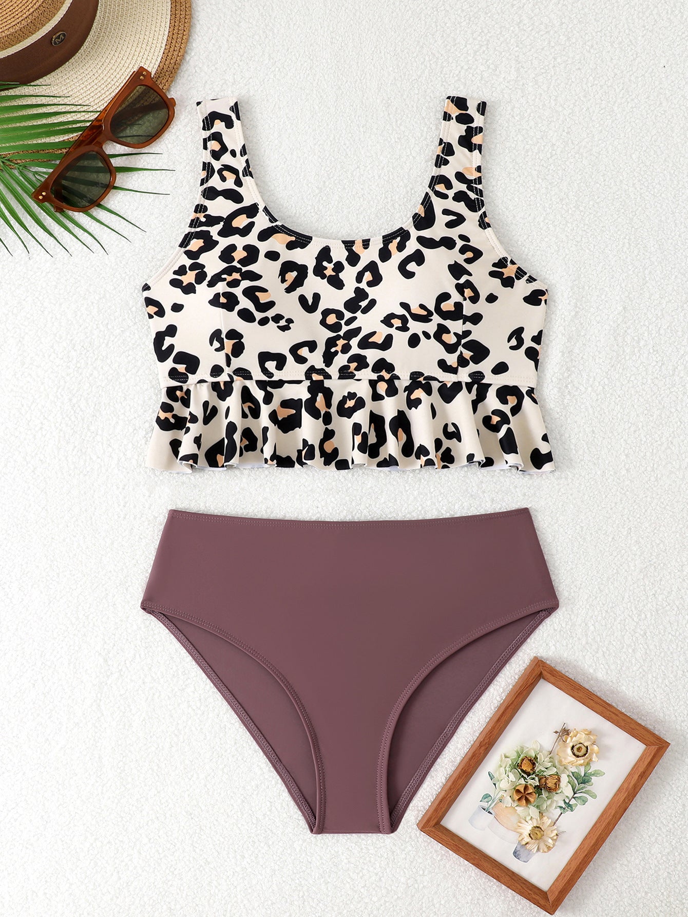 Ensemble de maillot de bain Berg-Feldt pour femme avec haut ample et taille haute