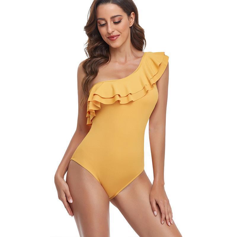 Maillot de bain femme Berg-Feldt avec volant sur un côté