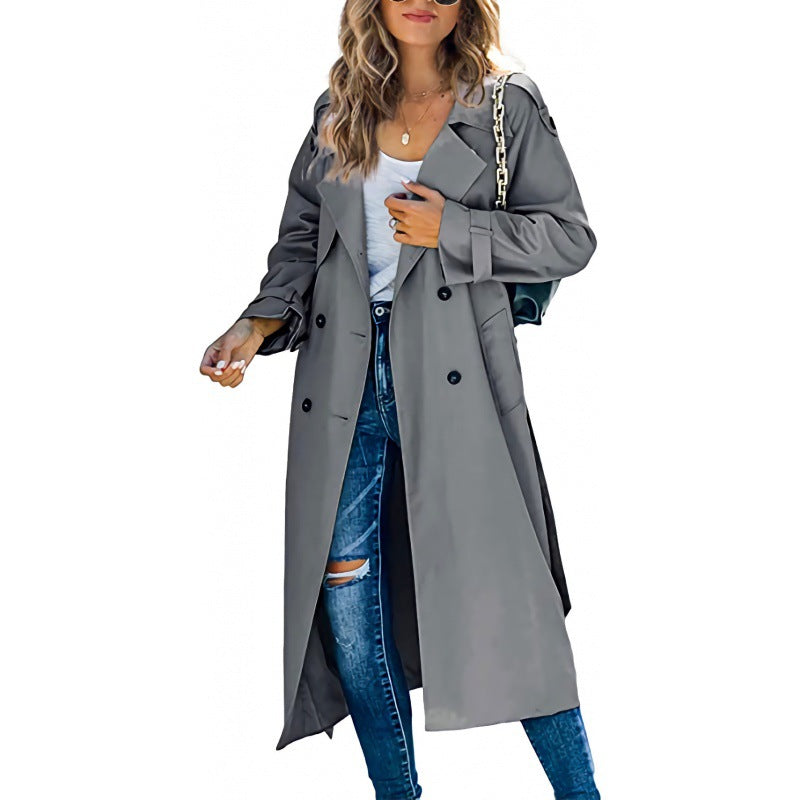 Trench-coat oversize tendance pour femme avec détails élégants Berg-Feldt