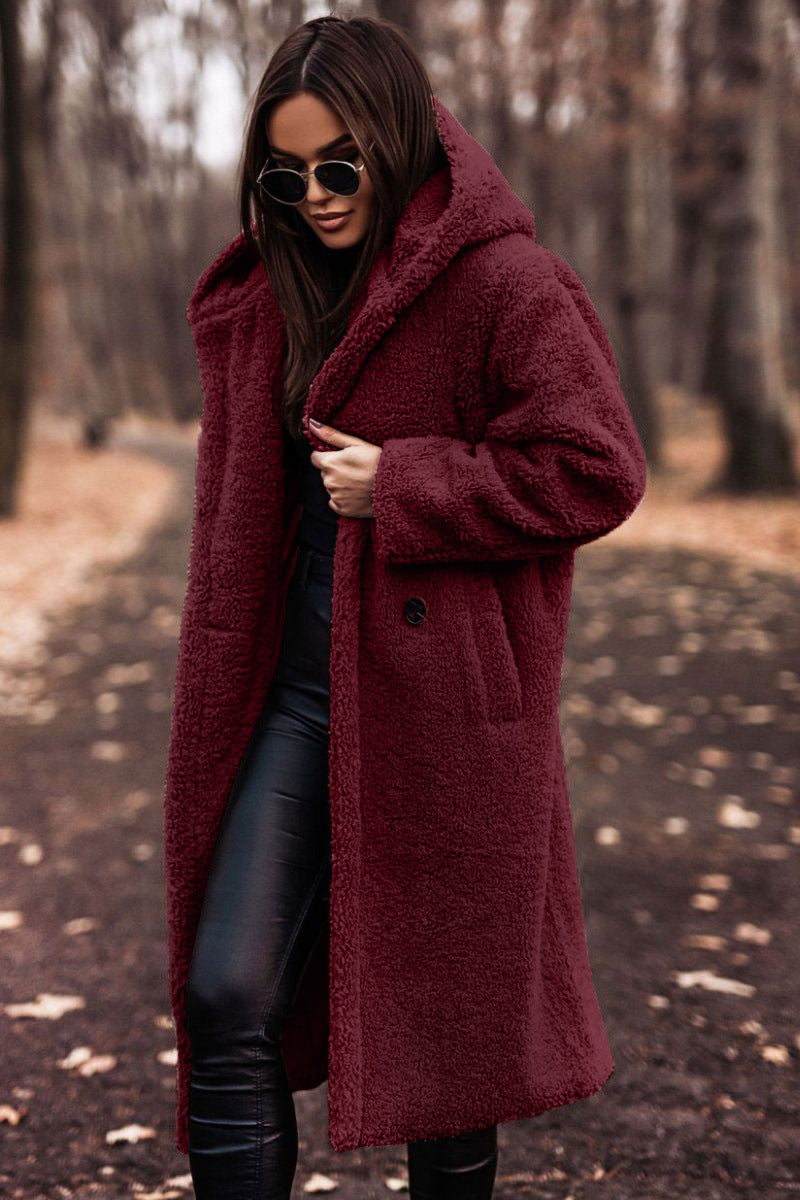Manteau douillet teddy Berg-Feldt pour femmes