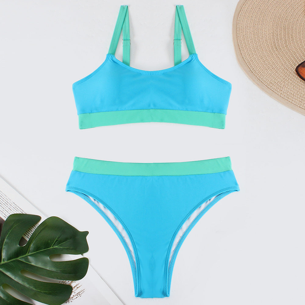 Haut de bikini crop-top et bas de bikini taille haute pour femme, par berg-feldt