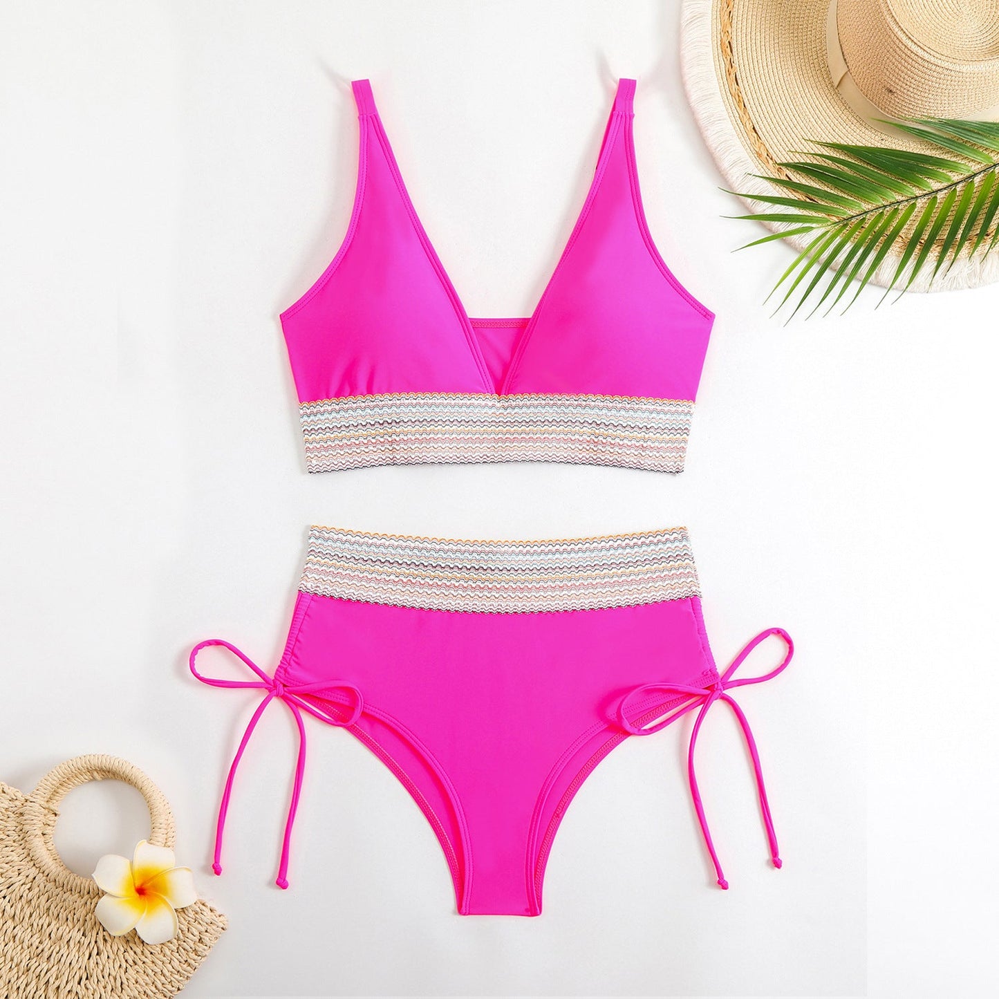 Haut de bikini femme Berg-Feldt coupe haute avec liens latéraux ajustables