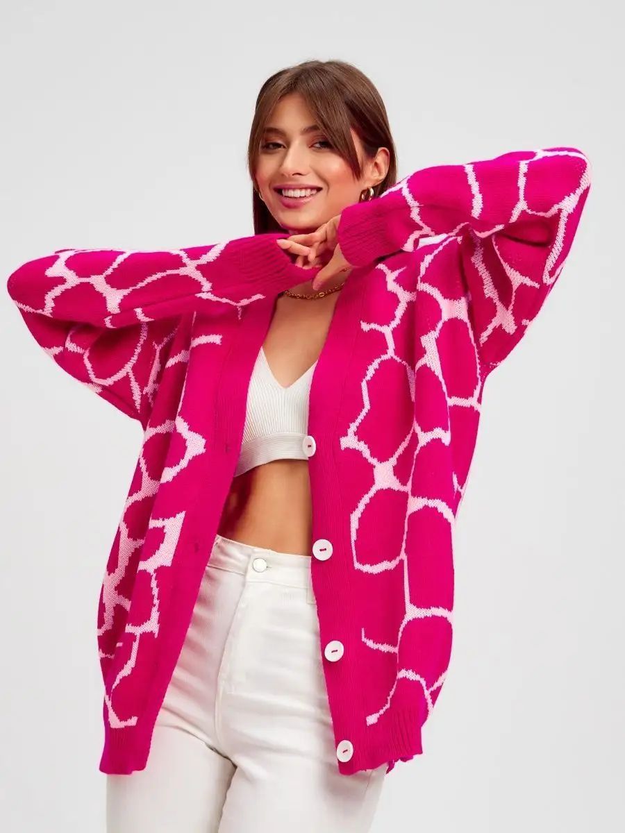 Cardigan élégant pour femme avec motif graphique de berg-feldt
